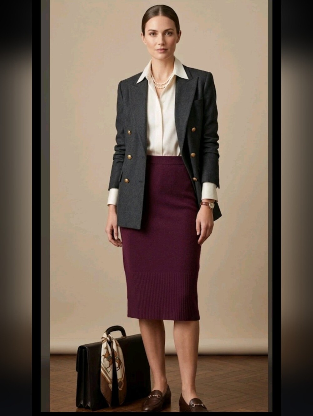 NWT Spiegel Silk Cashmere Bl Knit Pencil Skirt S Sustainable Professional